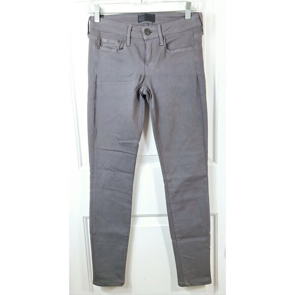 VINCE‎ Womens Dark Mid Rise Skinny Jeans Riley Legging Gray Size 25 - Picture 1 of 8